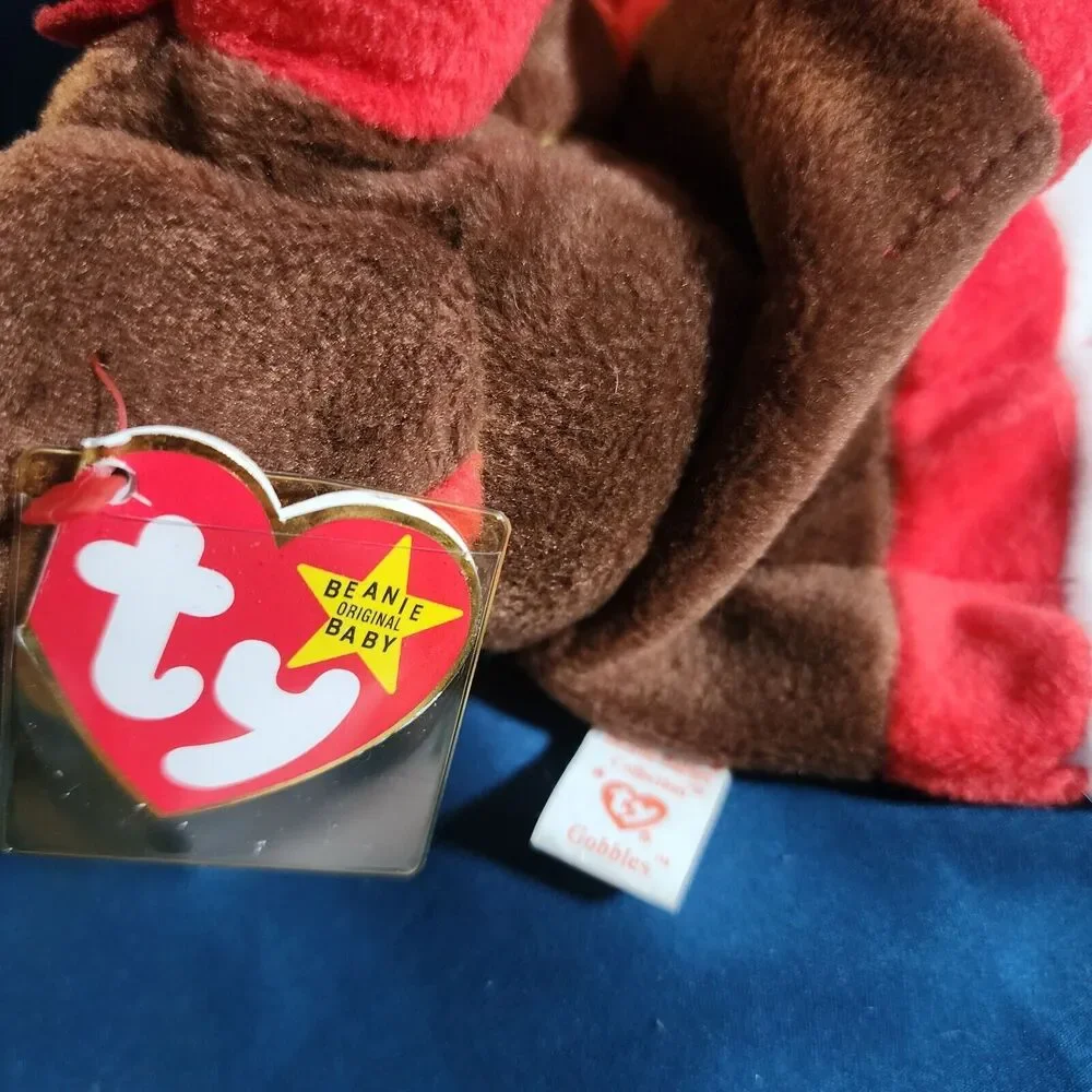 RARE- 1996 Gobbles the Turkey TY Beanie Baby- Original owner